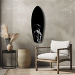 Bodybuilder Roar Triumph Black White Glass Wall Art.