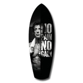 No Pain No Gain Boxer Motivational Glass Wall Art.