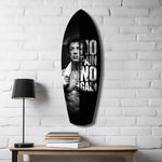 No Pain No Gain Boxer Motivational Glass Wall Art.