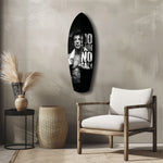 No Pain No Gain Boxer Motivational Glass Wall Art.