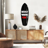 Beast Mode On Toggle Motivational Glass Wall Art.