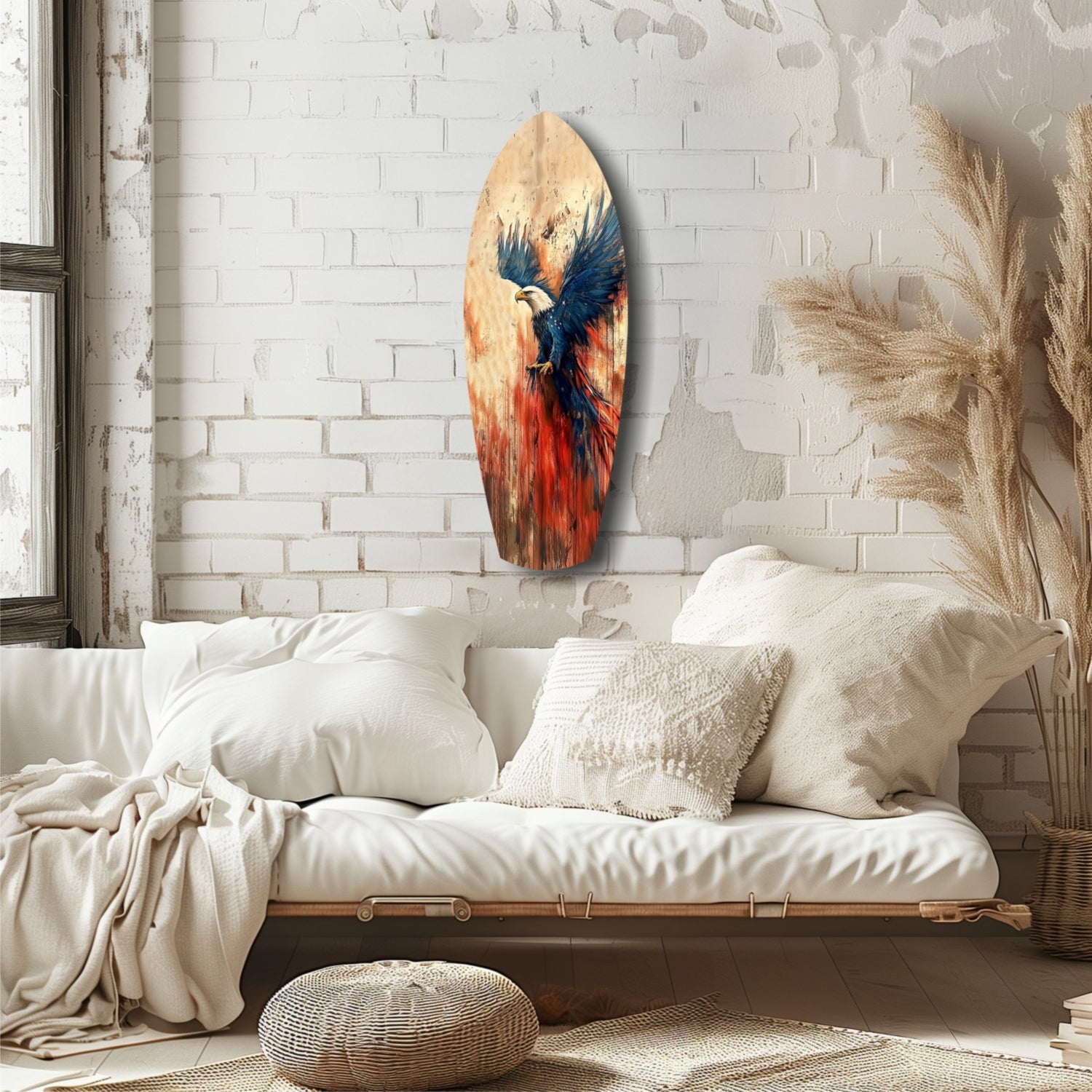 American Eagle Glass Wall Art.