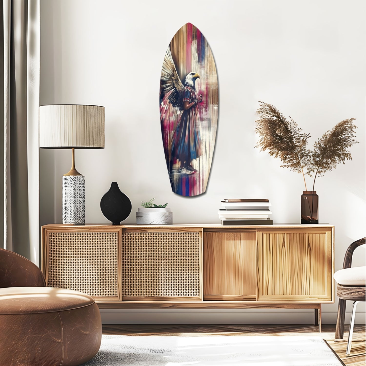 American Eagle Glass Wall Art.