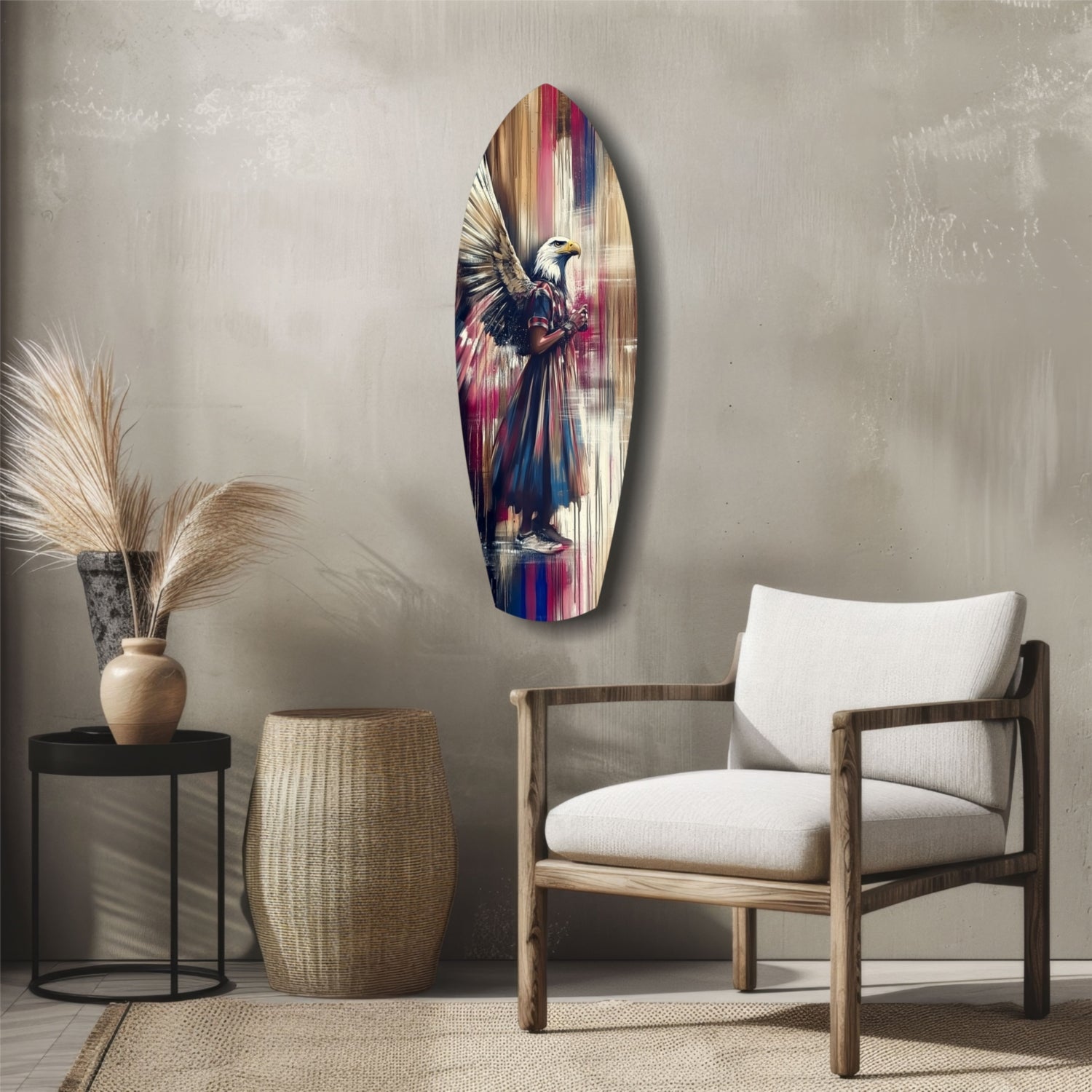 American Eagle Glass Wall Art.