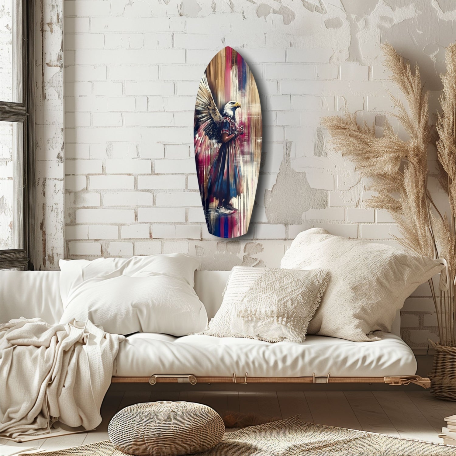 American Eagle Glass Wall Art.