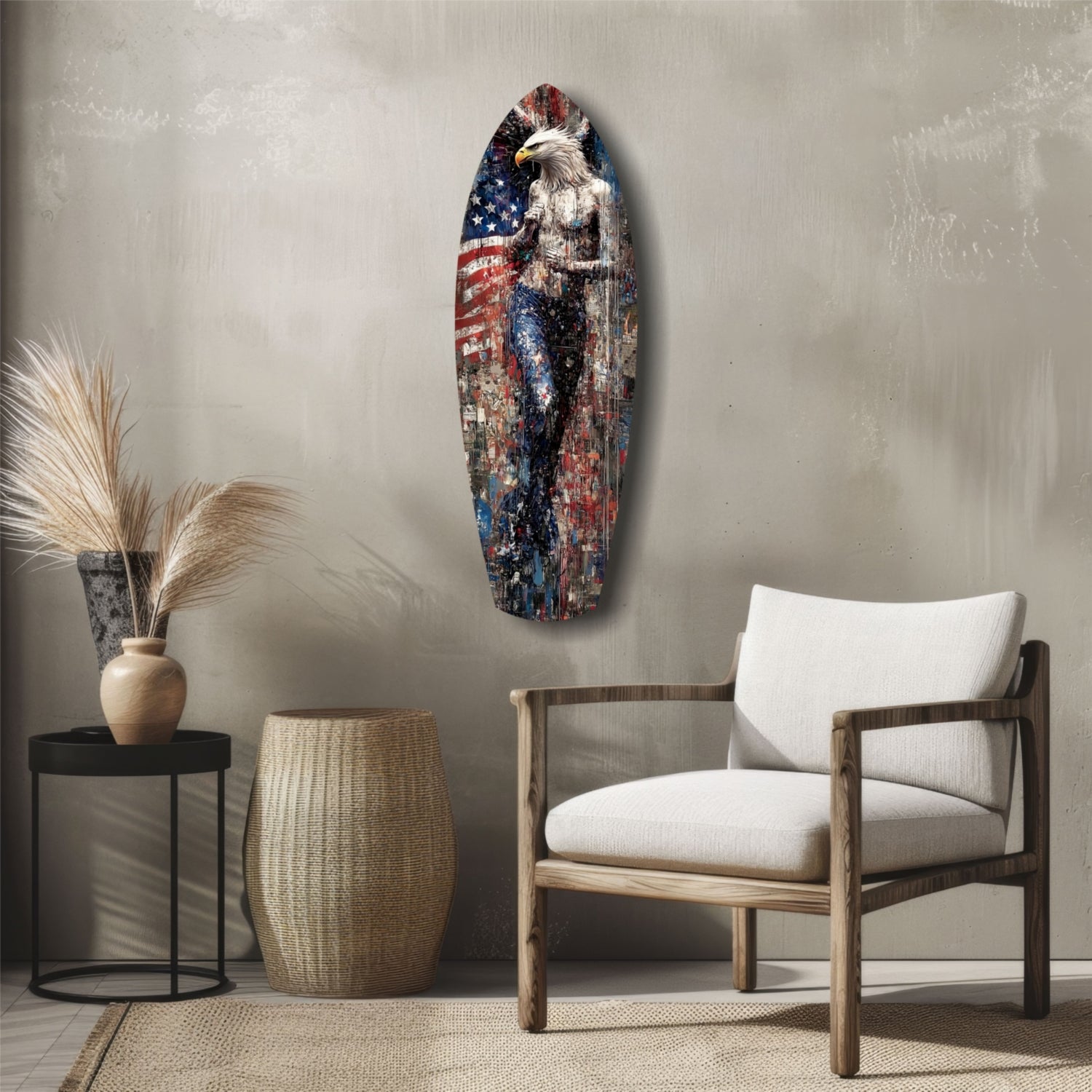 Eagle Glass Wall Art.