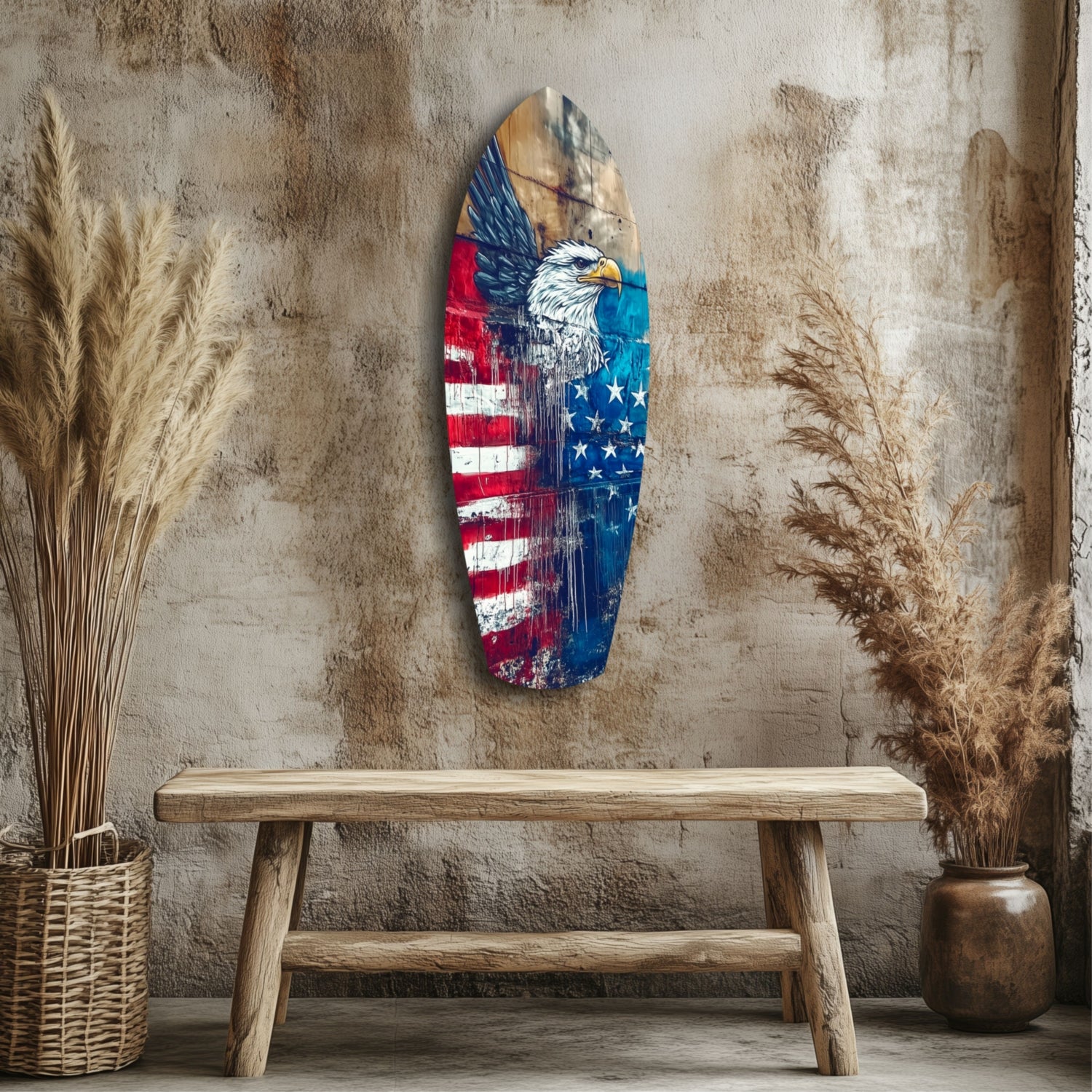 American Eagle Glass Wall Art.