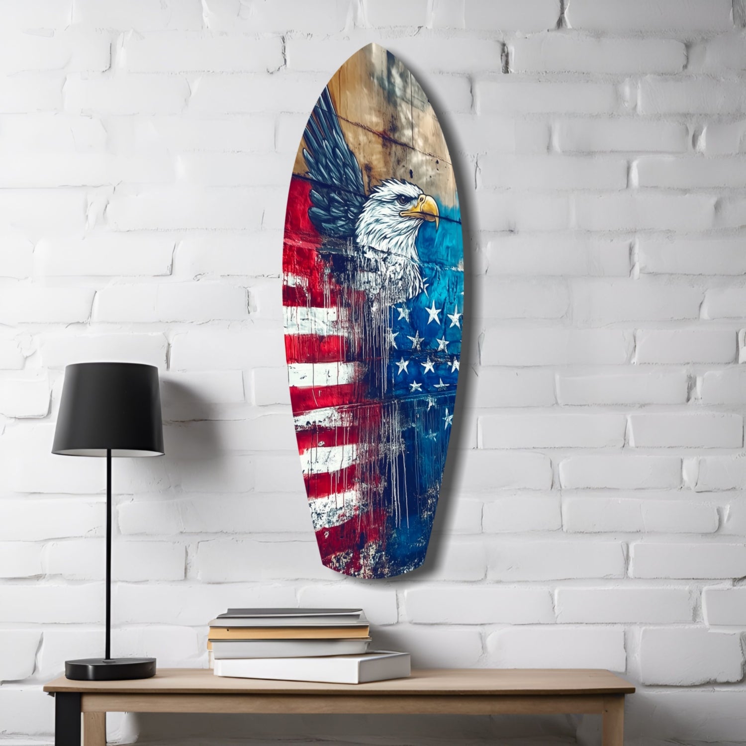 American Eagle Glass Wall Art.