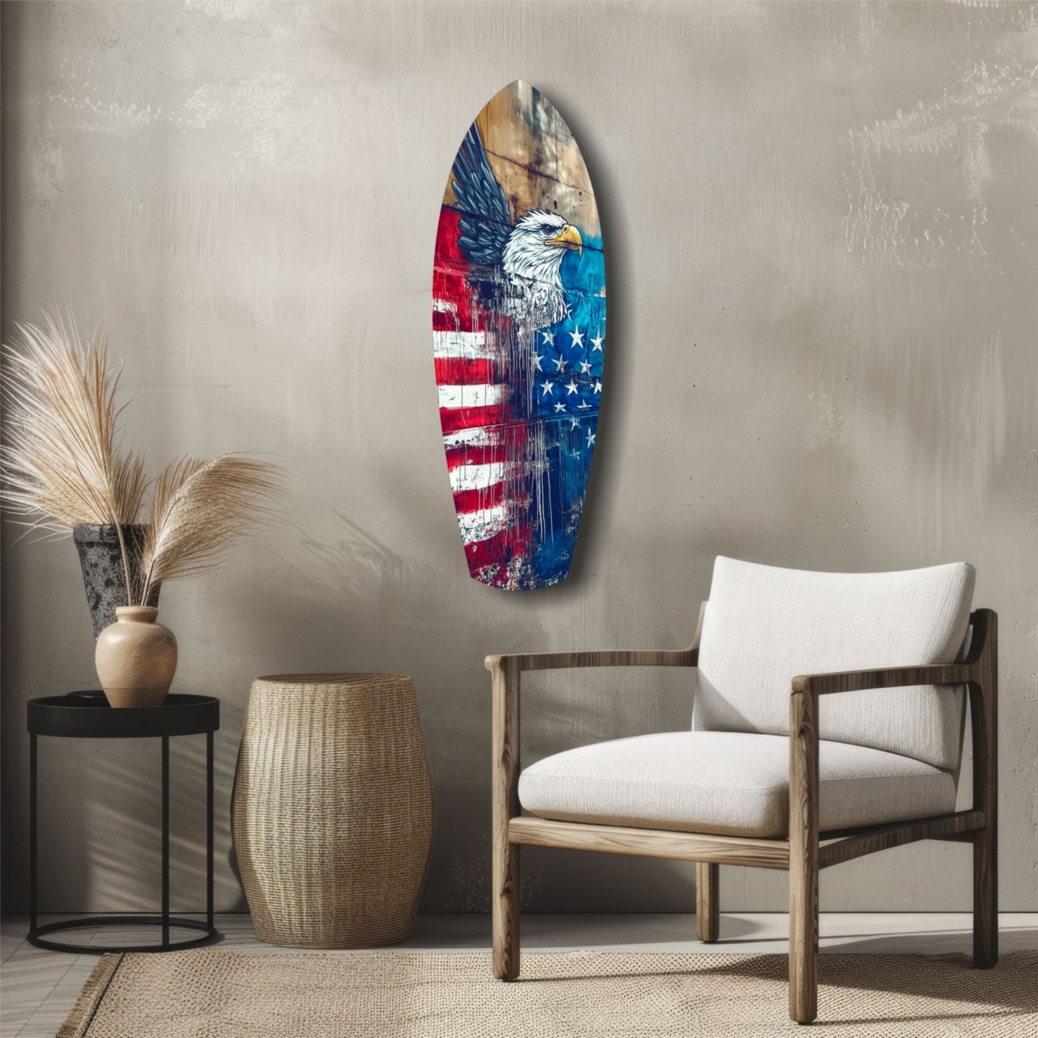 American Eagle Glass Wall Art.