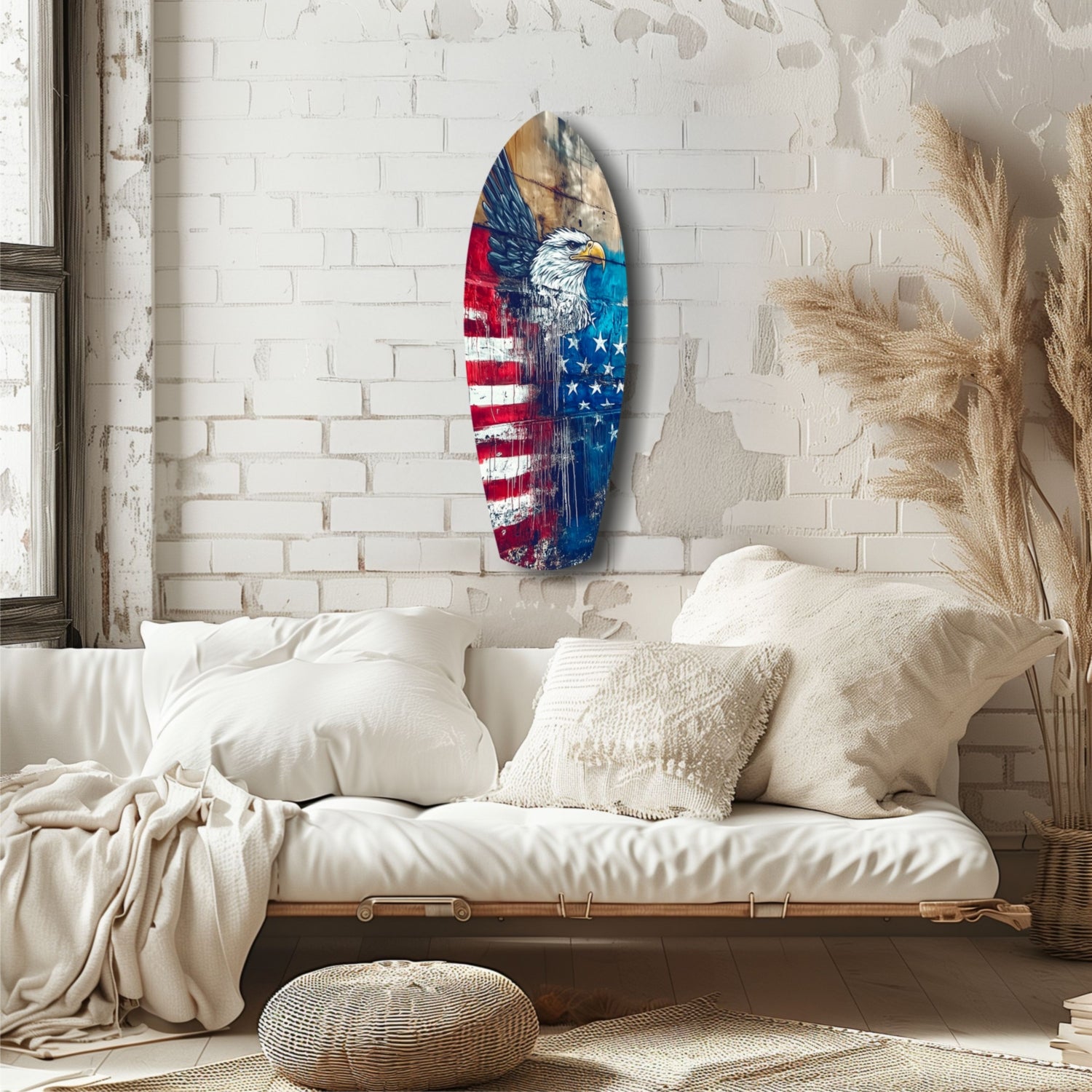 American Eagle Glass Wall Art.