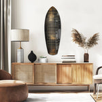 Golden Surf Reflection Glass Wall Art.