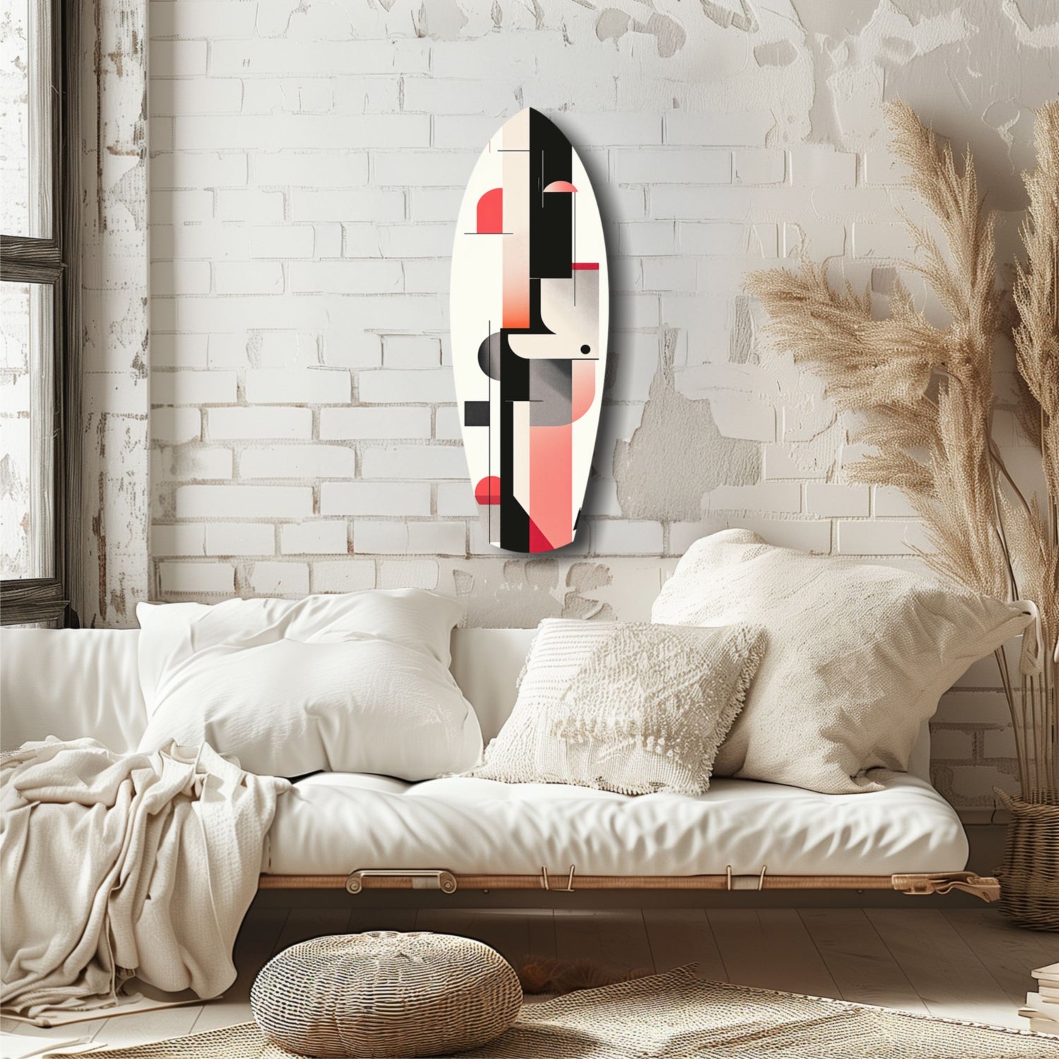 Modern Wave Harmony Glass Wall Art.
