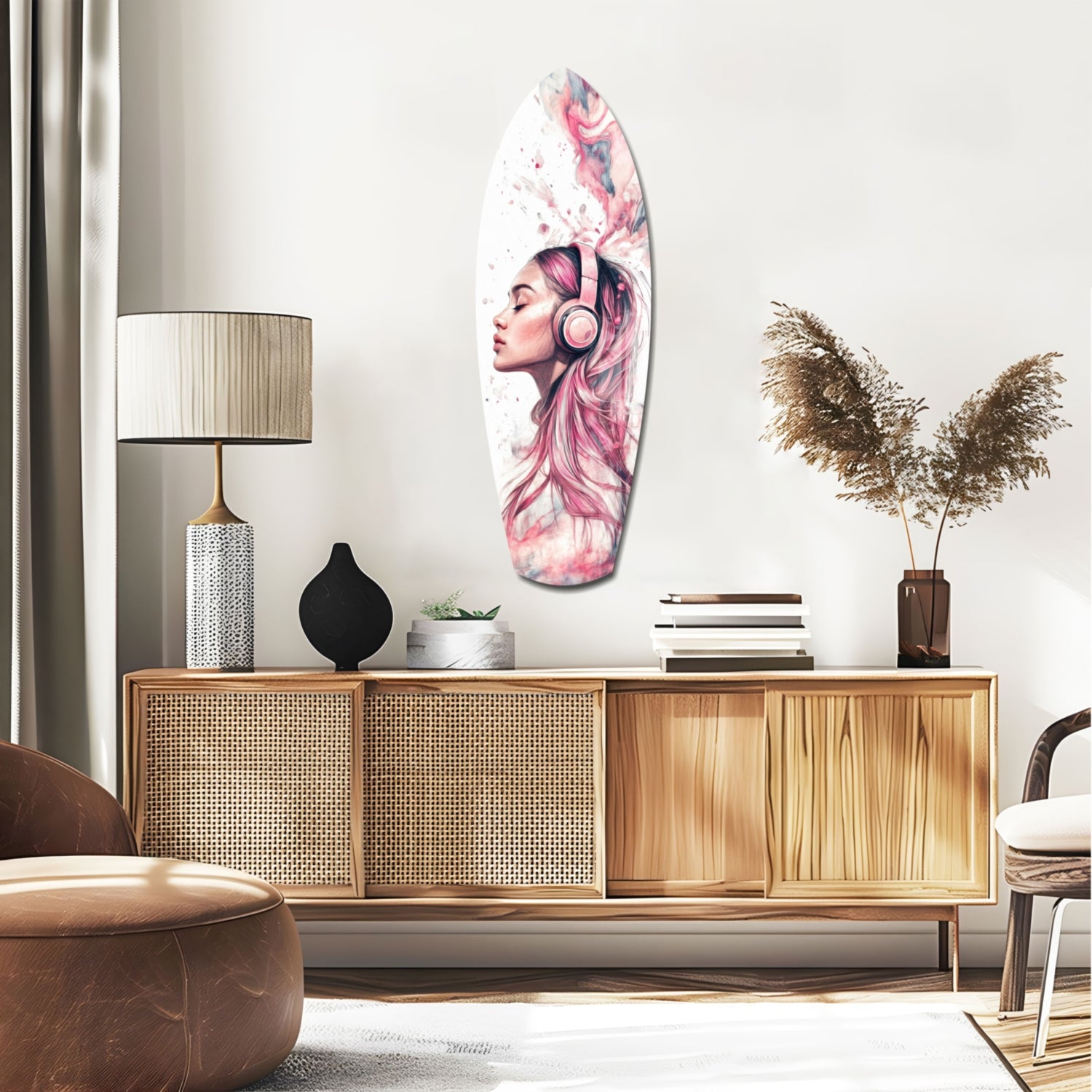 Dreamwave Beats Glass Wall Art.