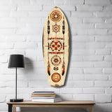Aztech Patterns Glass Wall Art
