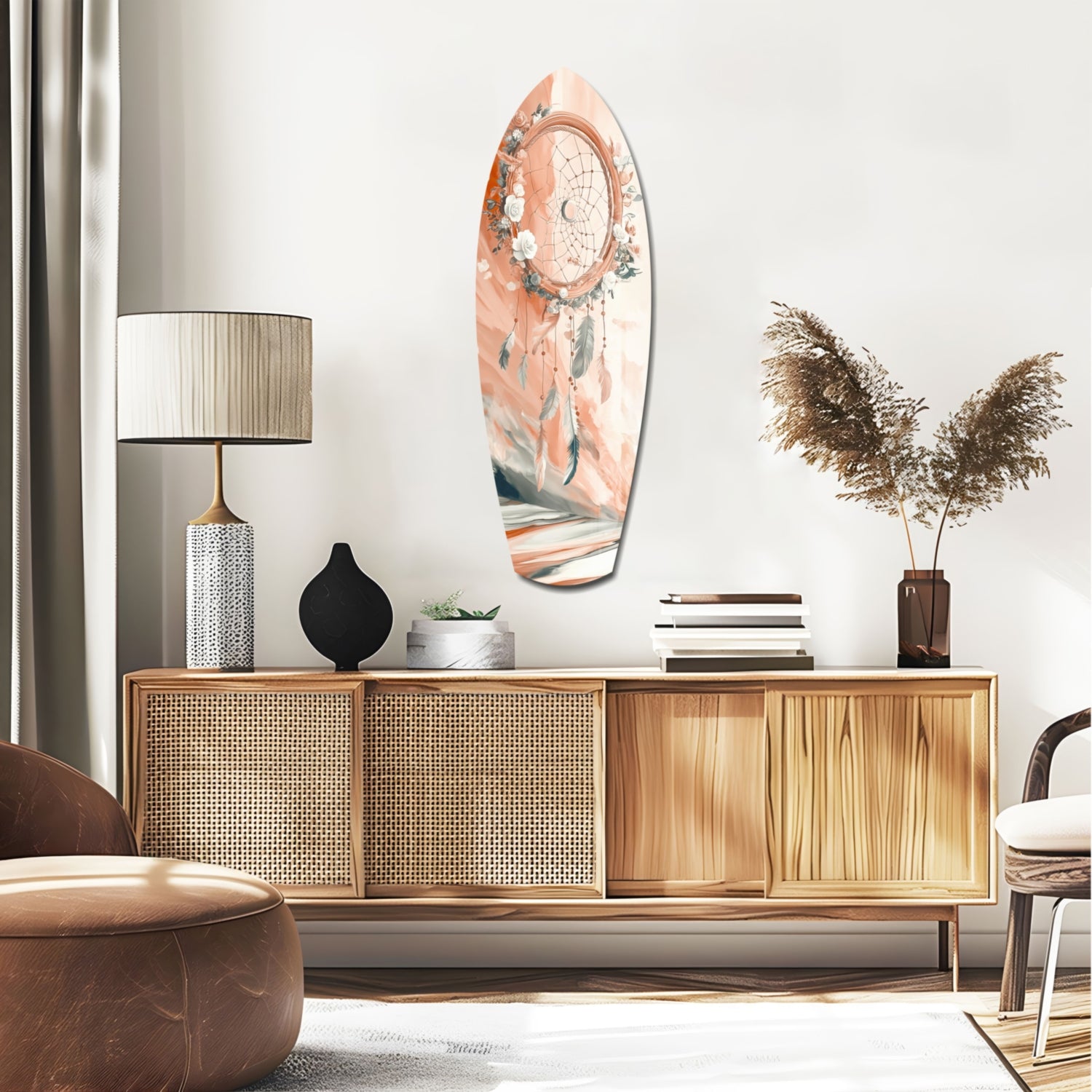 Dreamcatcher Glass Wall Art.