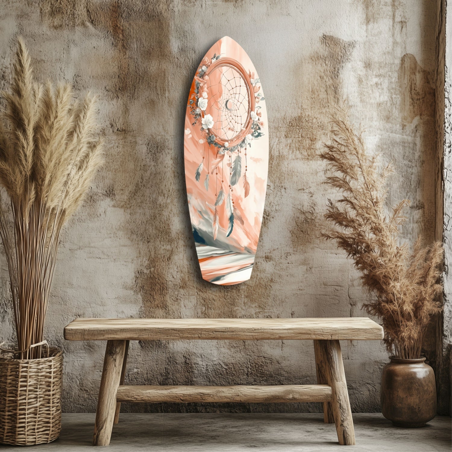 Dreamcatcher Glass Wall Art.