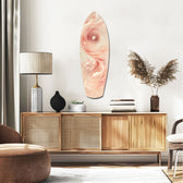Pinky Swirl Glass Wall Art.