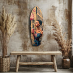 Modern City Life Glass Wall Art.