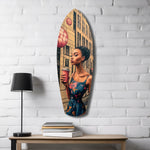Modern City Life Glass Wall Art.