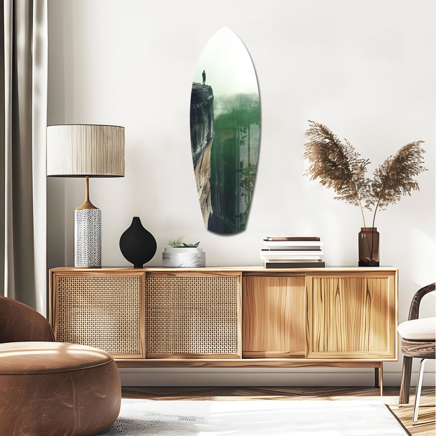 Solitude Glass Wall Art.