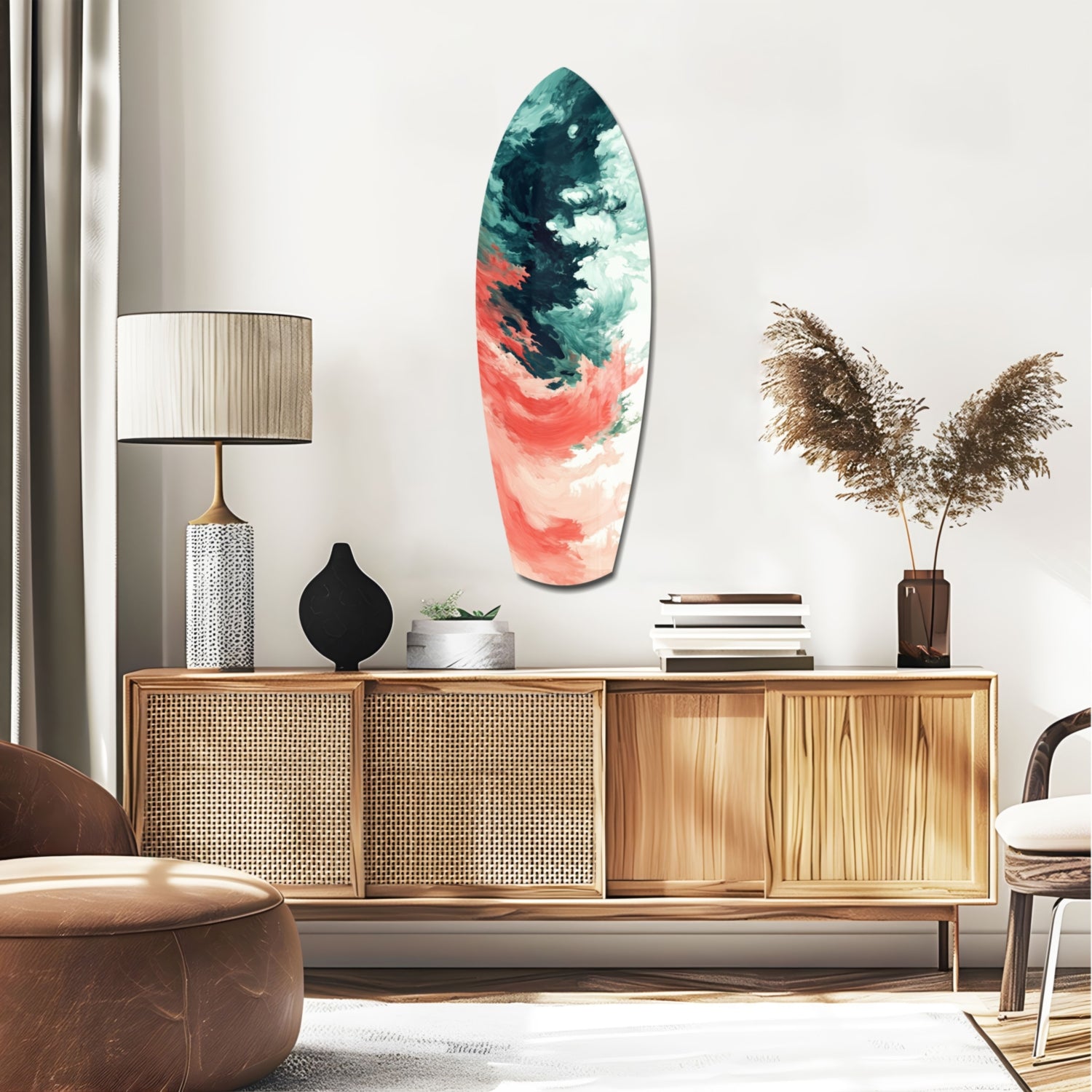 Relentless Waves Glass Wall Art.