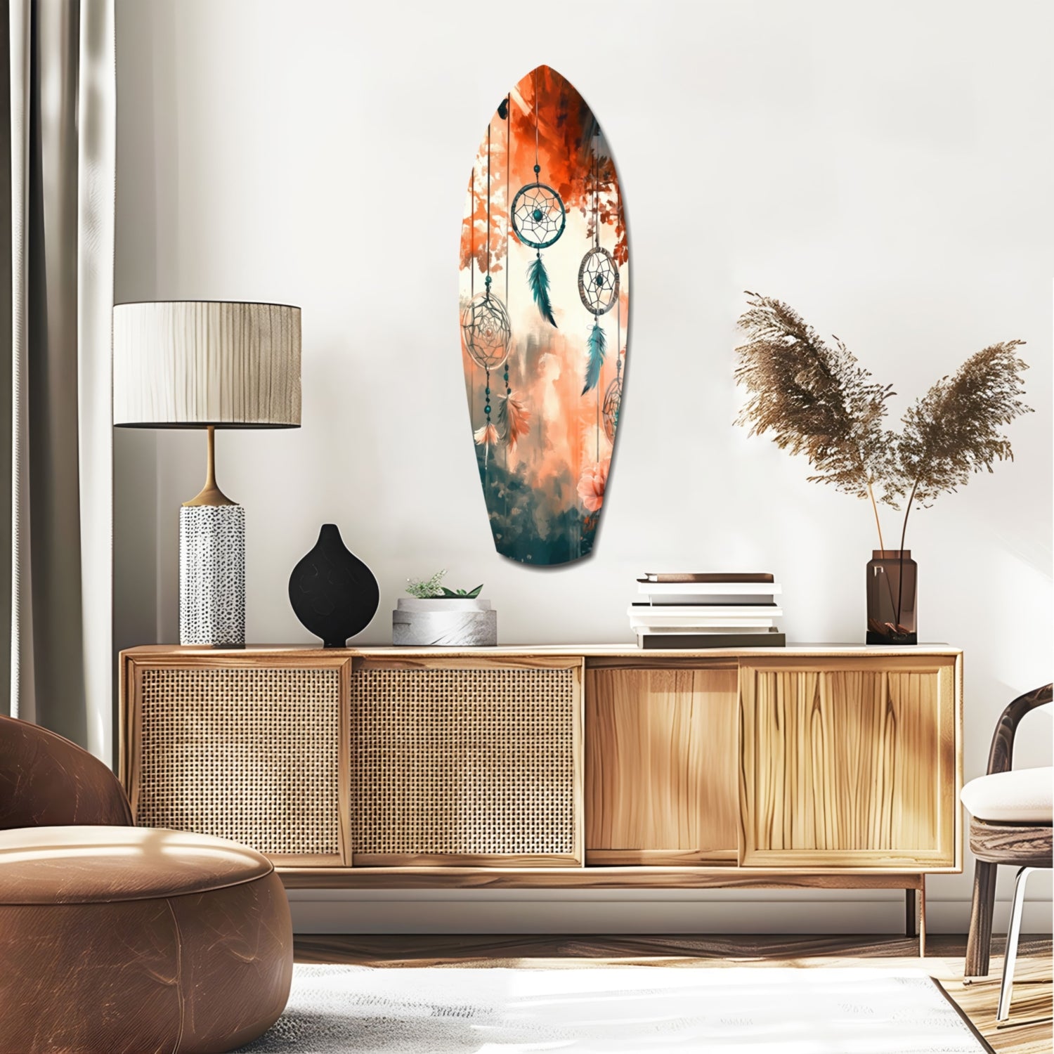 Dreamcatcher Glass Wall Art.