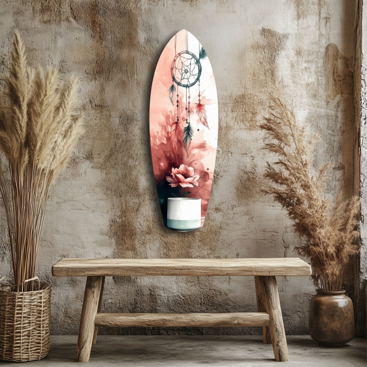 Dreamcatcher Glass Wall Art.