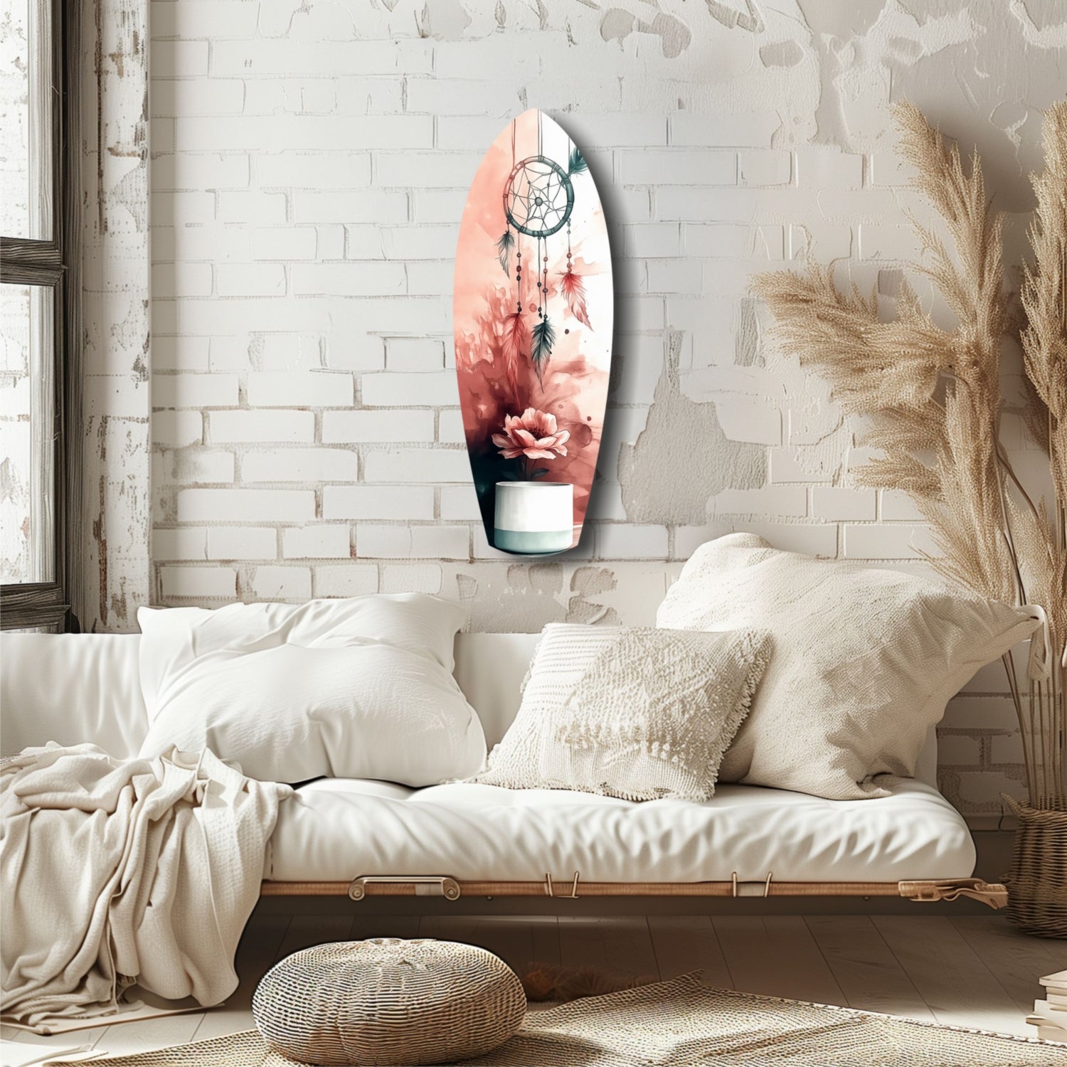 Dreamcatcher Glass Wall Art.