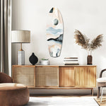 Abstract Sailing Glass Wall Art.