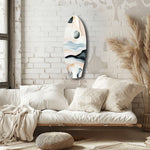 Abstract Sailing Glass Wall Art.