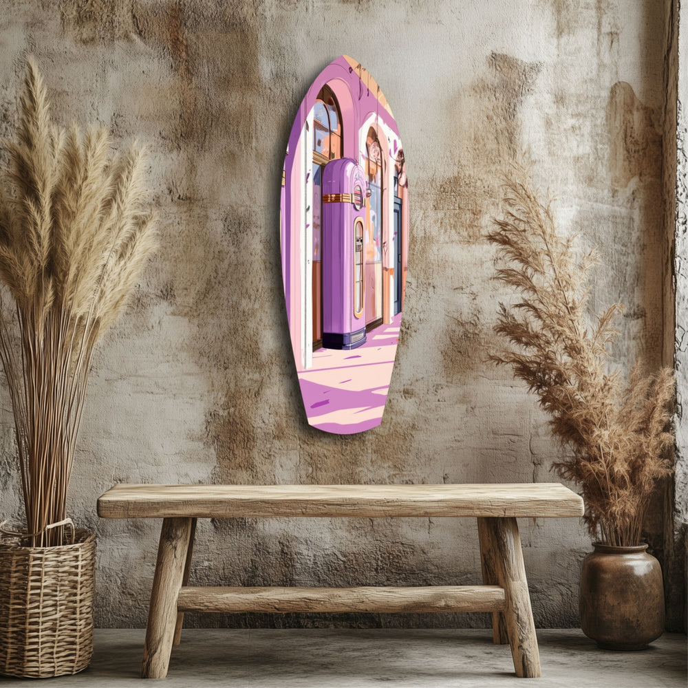 Vintage Melody Box Glass Wall Art.