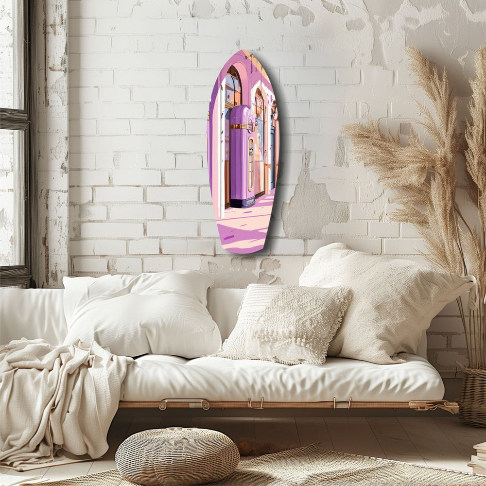 Vintage Melody Box Glass Wall Art.