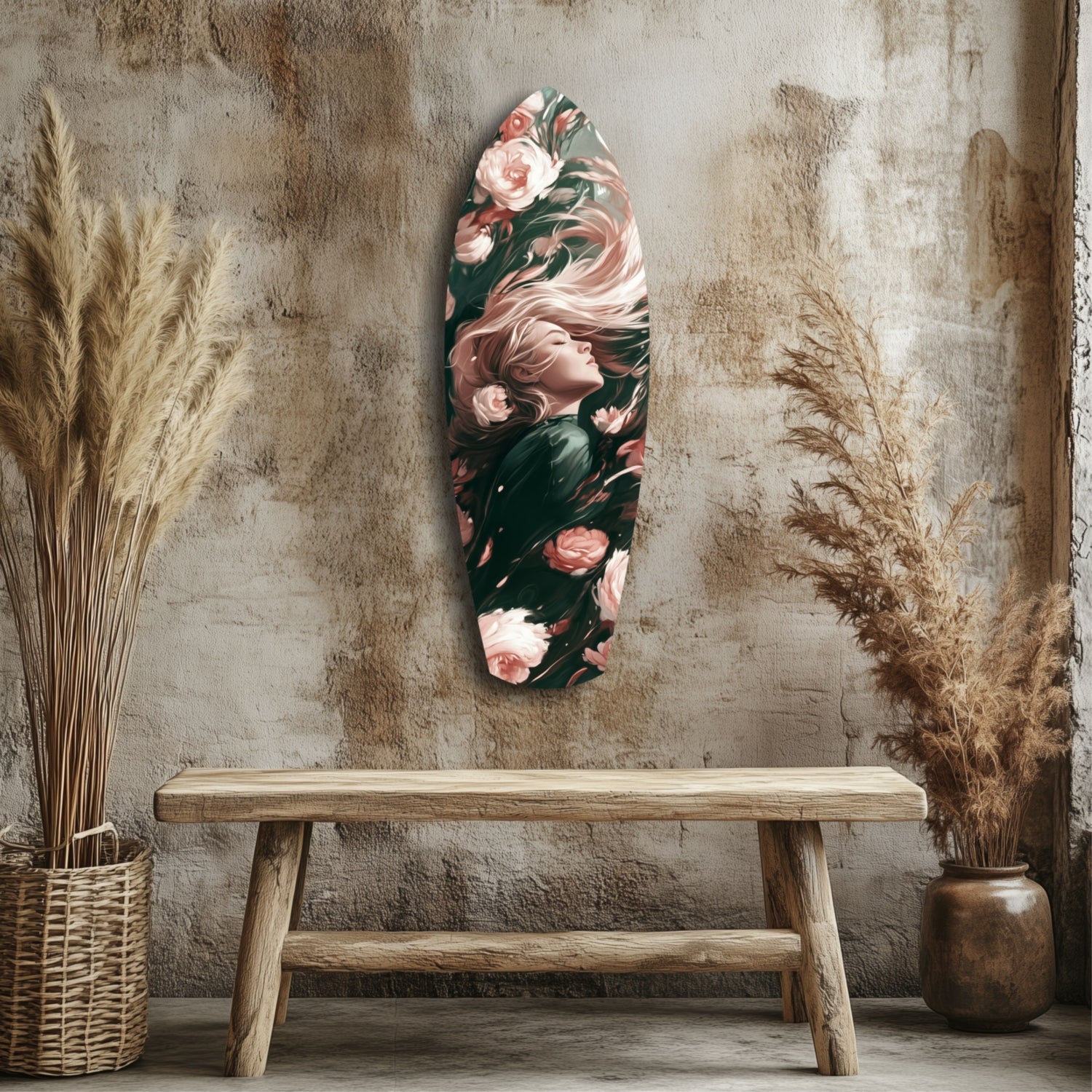 Blooming Breeze Glass Wall Art.