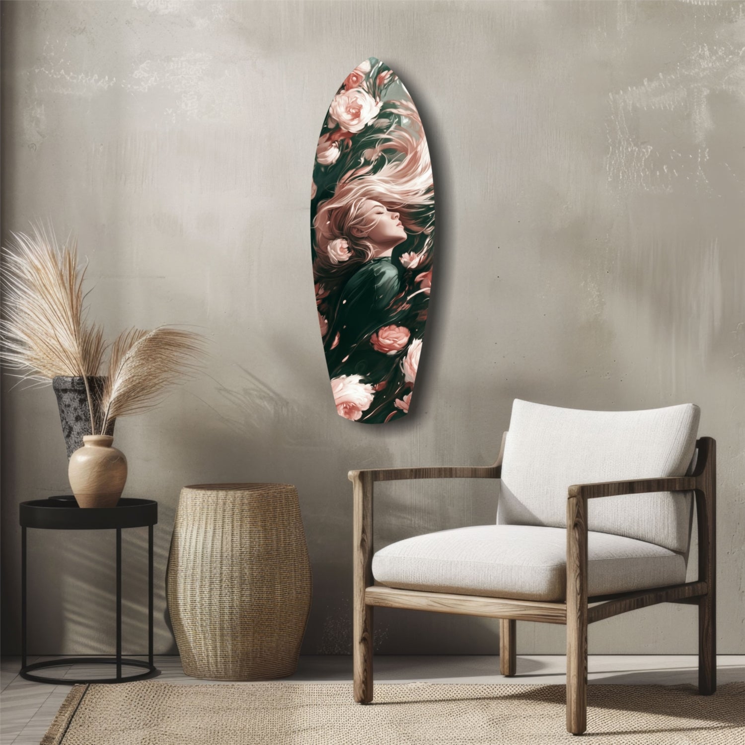 Blooming Breeze Glass Wall Art.