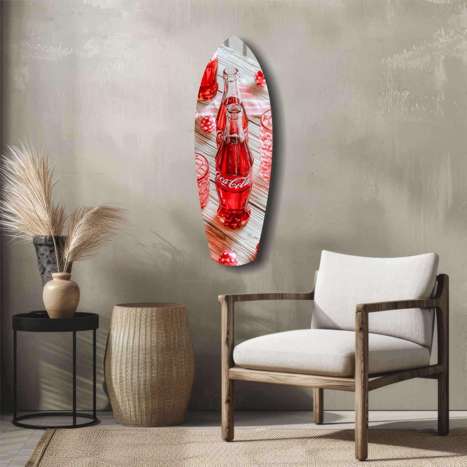 Iconic Vintage Bottle Glass Wall Art.