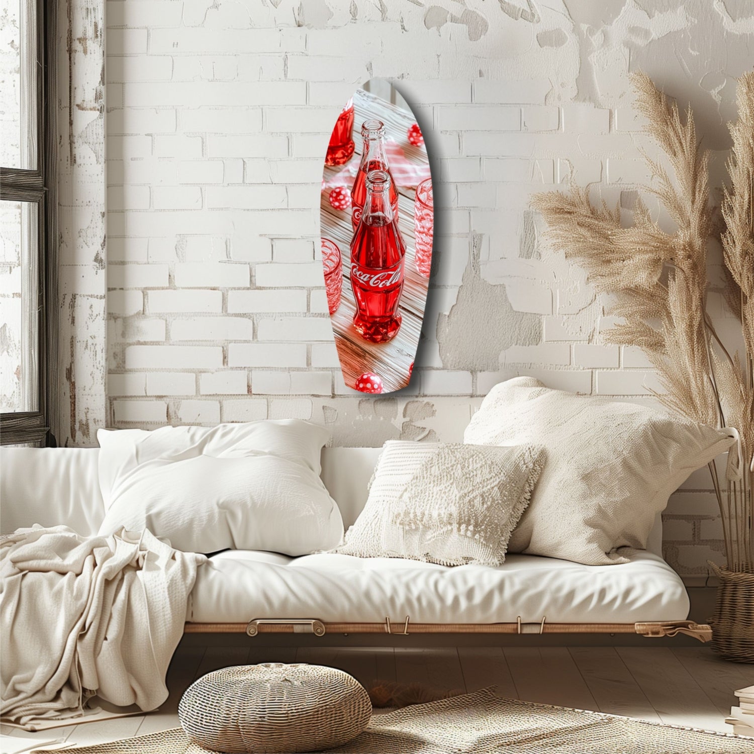 Iconic Vintage Bottle Glass Wall Art.