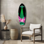 Alien Invade Glass Wall Art.