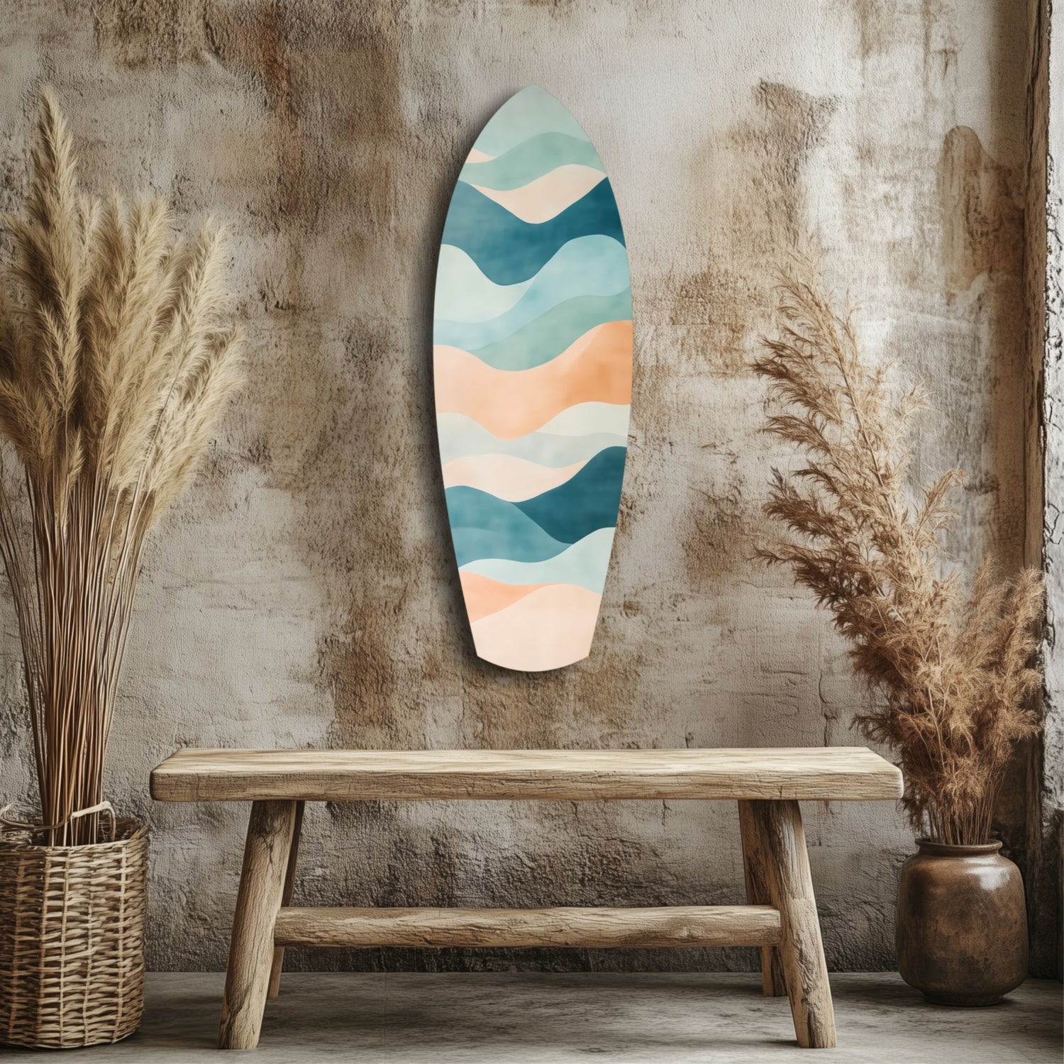 Colors of the Sea Glass Wall Art.