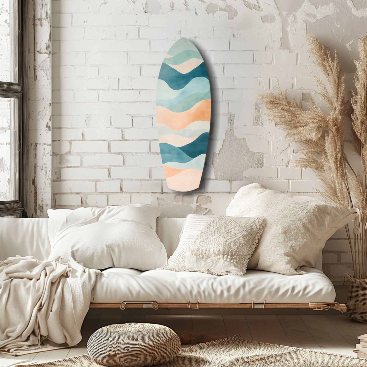 Colors of the Sea Glass Wall Art.