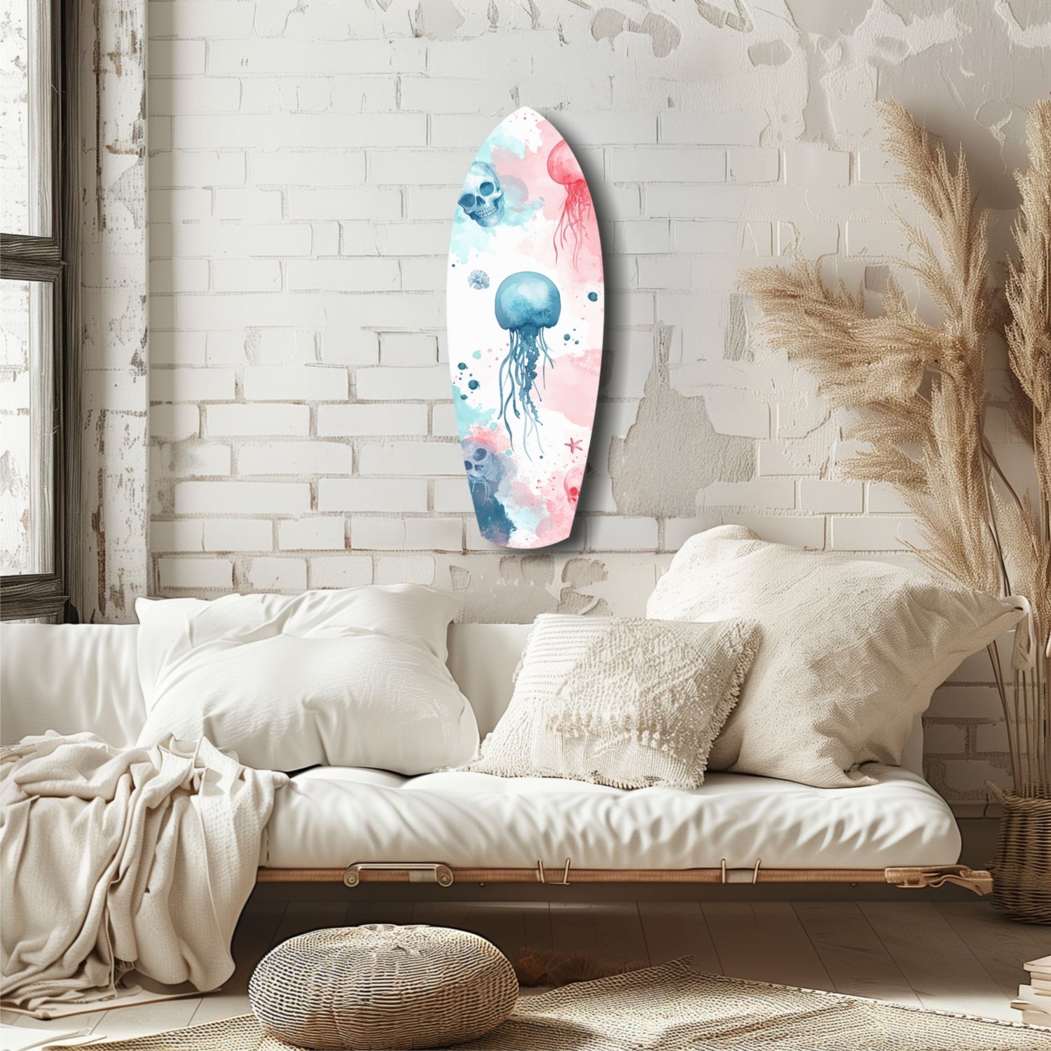 JellyFish Glass Wall Art.
