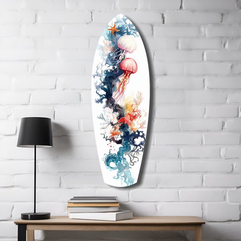 JellyFish Glass Wall Art.