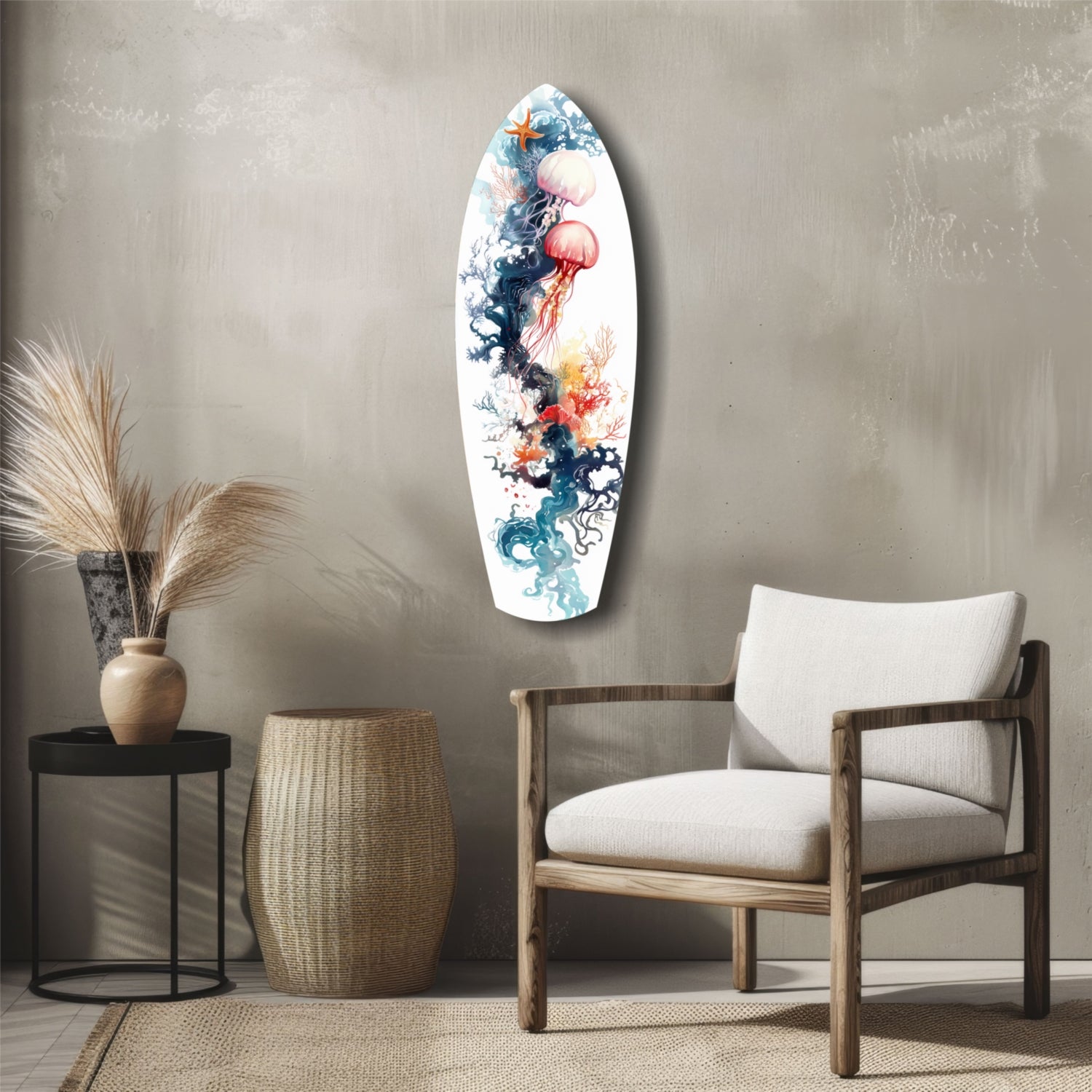 JellyFish Glass Wall Art.