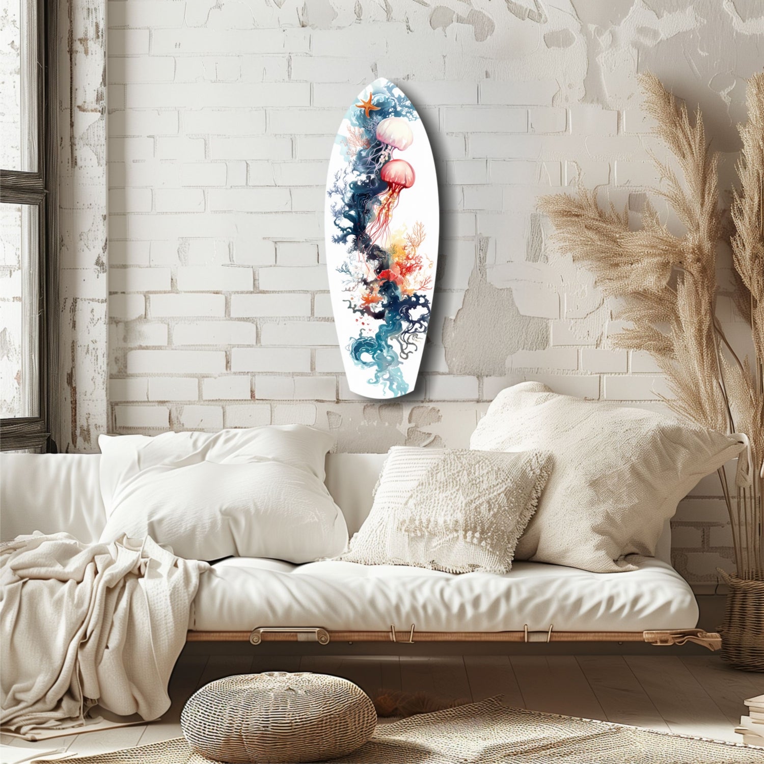 JellyFish Glass Wall Art.