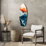 Colors of the Sunset in the Ocean Glass Wall Art.
