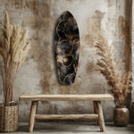 Golden Circles Glass Wall Art.
