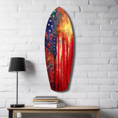 4th of July Glass Wall Art.