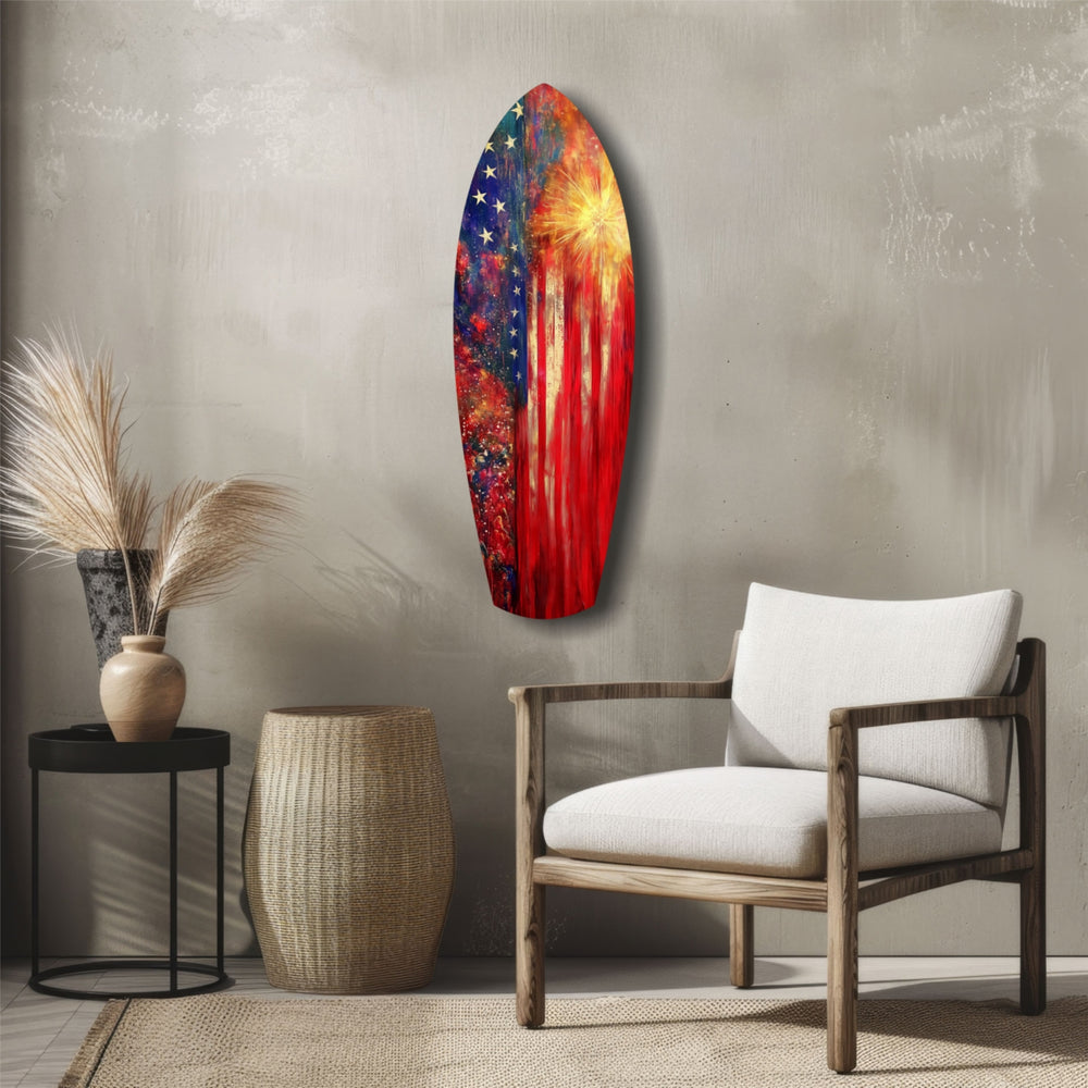 4th of July Glass Wall Art.