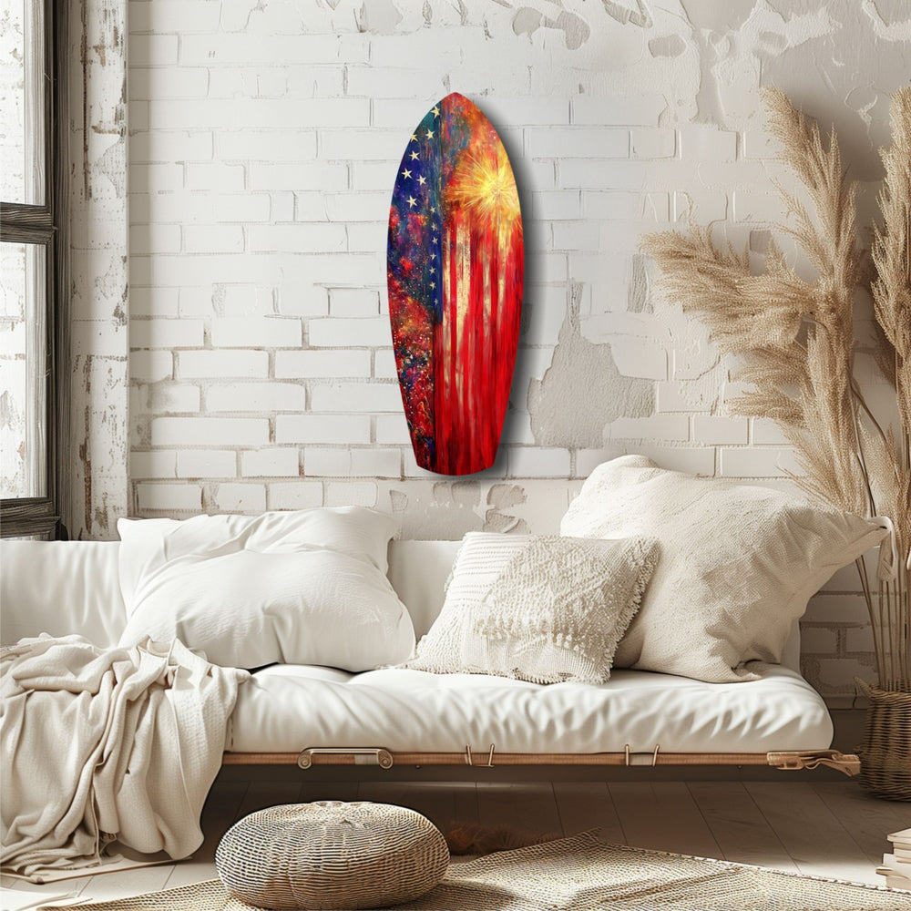 4th of July Glass Wall Art.