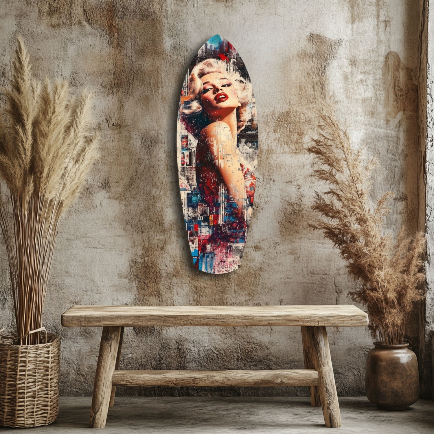 Marilyn Monroe Vintage Dreams Glass Wall Art.