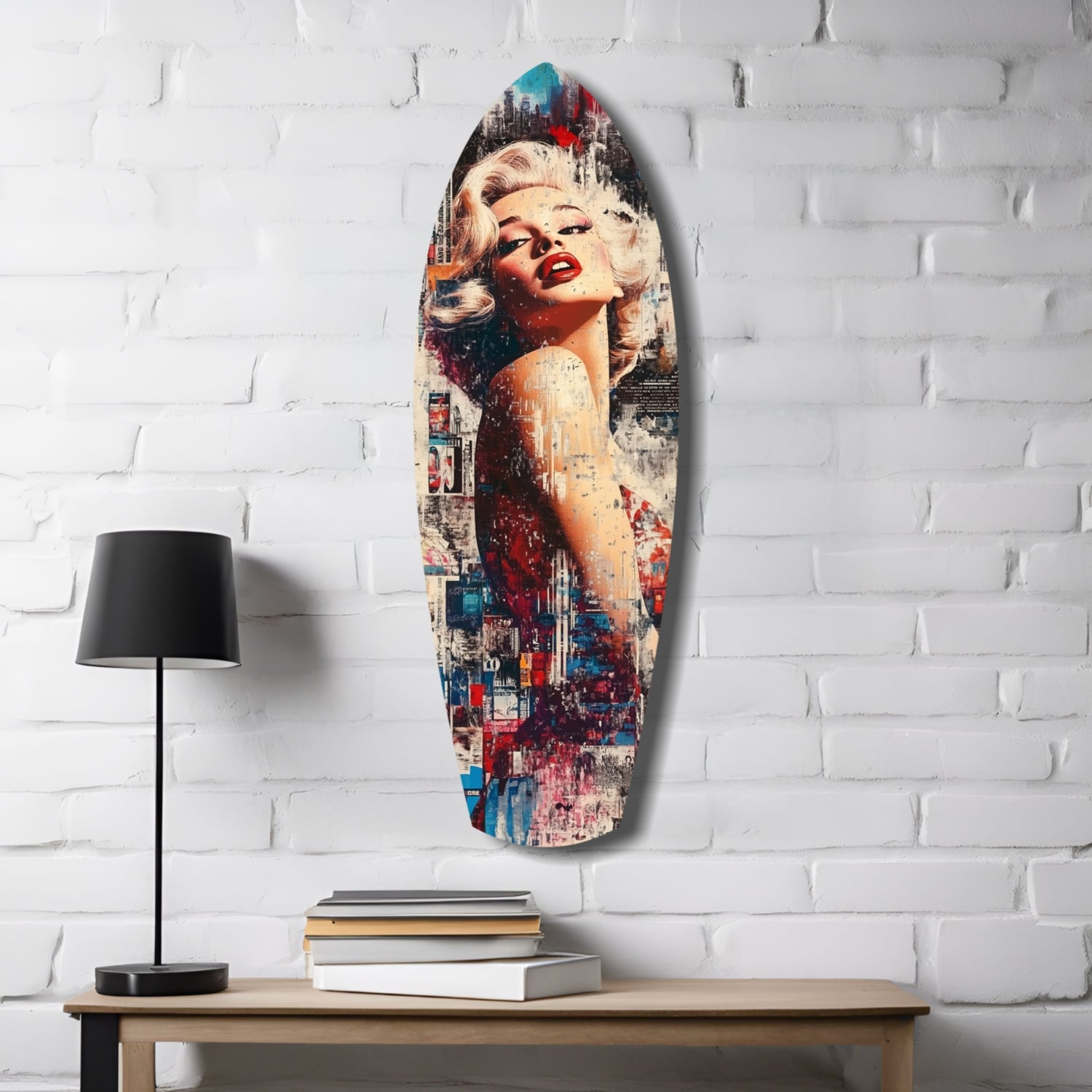 Marilyn Monroe Vintage Dreams Glass Wall Art.